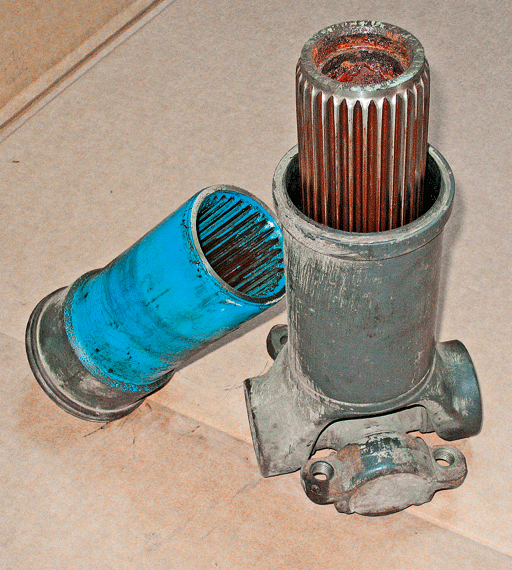 Это кардан Scania, здесь будут полностью менять шлицевую часть