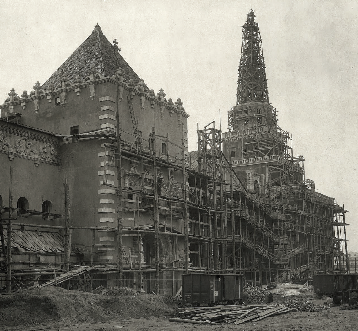 Вид со стороны Каланчевской  площади   1916–1917  Фотография Архив наследников А. В. Щусева