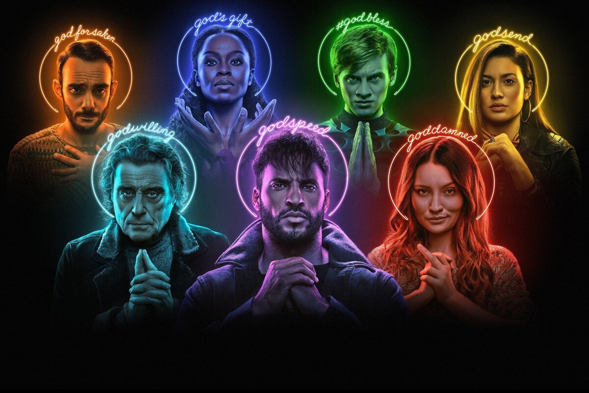 Промо-фото к сериалу "Американские боги", 2017-2021 г. @STARZ