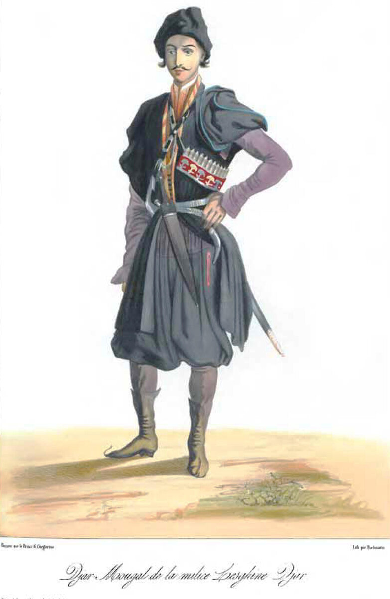 «Аварец» художник Г. Гагарин XIX век.