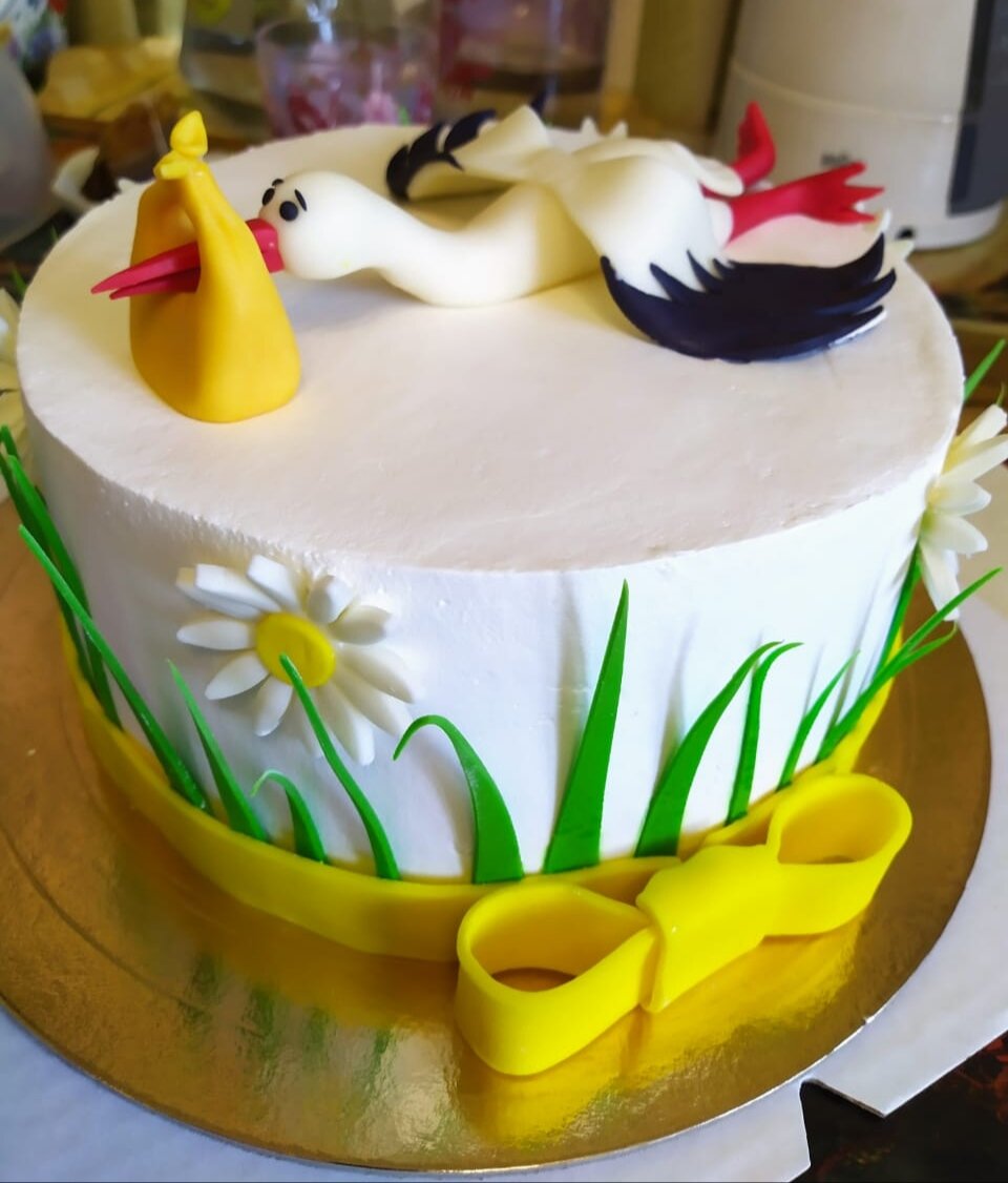 "Ушла встречать аиста" - мой прощальный торт...