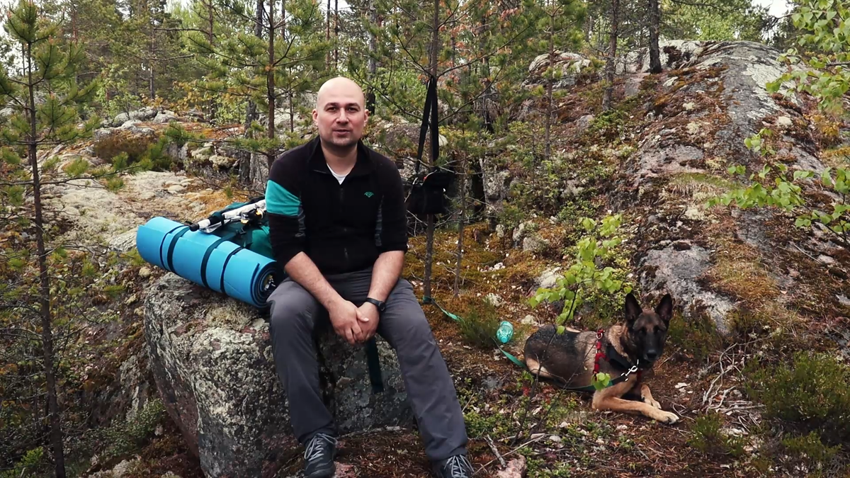 Первый день, съемка со штатива, место - старая каменоломня недалеко от поселка Кузнечное.