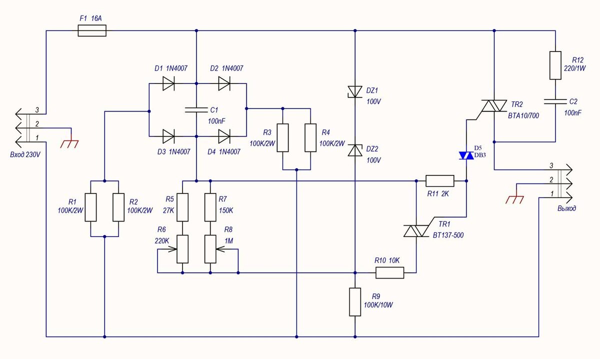 Регулятор для индуктивных нагрузок | Radio-любитель | Дзен