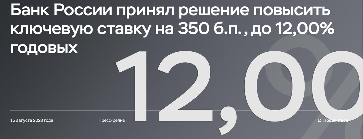 С сайта Центрального банка, релиз Пресс-службы Банка России https://www.cbr.ru/press/pr/?file=15082023_103000Key.htm