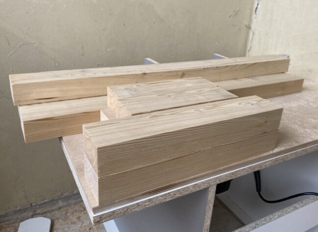 Вот такие вот брусочки у меня получились.