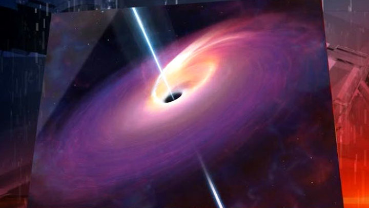 Ученые увидели, как черная дыра поглощает объект. Взято из свободных источников. 