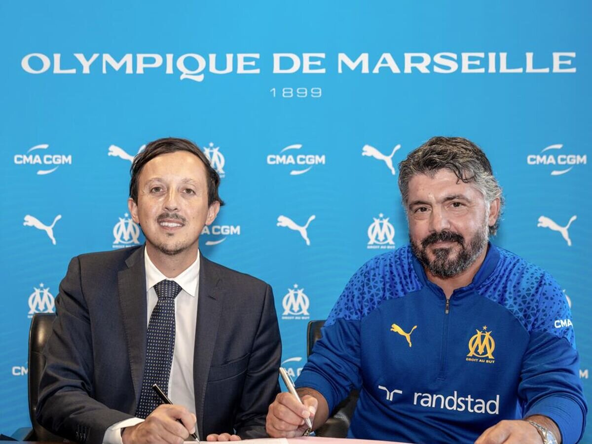    Главный тренер "Марселя" Дженнаро Гаттузо© Фото : Пресс-служба ФК "Марсель"