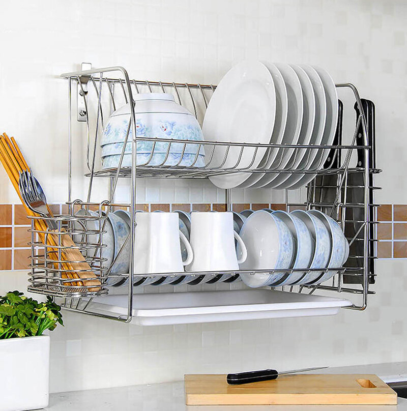 Металлические полки для посуды. Сушилка для посуды ALIEXPRESS 304 Stainless Steel Kitchen dish Drainer. Dish Rack сушилка для посуды. Сушилка для посуды Stainless Steel dish Rack. Сушилка для посуды dish Rack км 0769c.