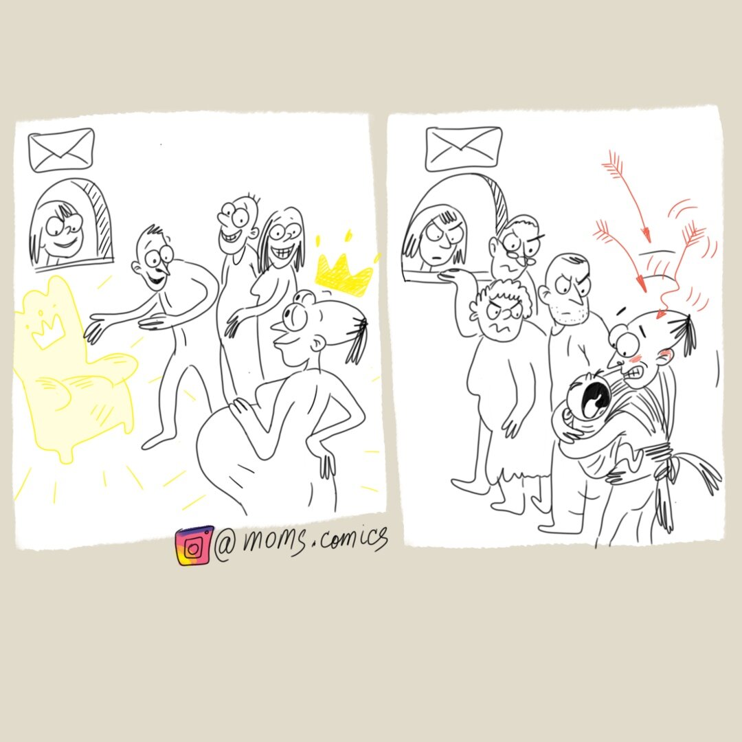 Автор комиксов - Любовь Соболь. https://vk.com/moms.comics