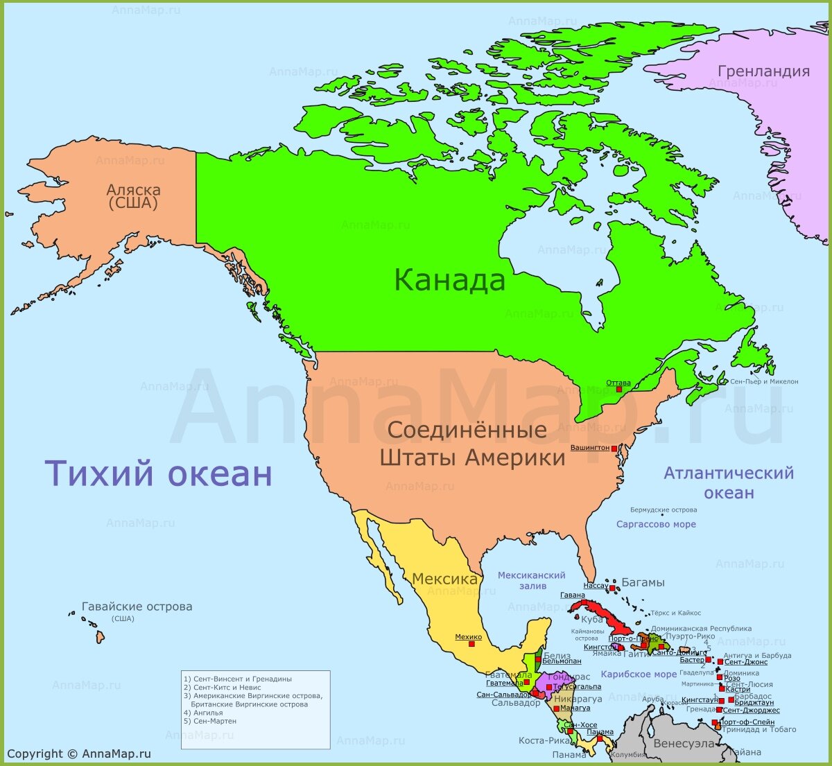 политическая карта мира в сша