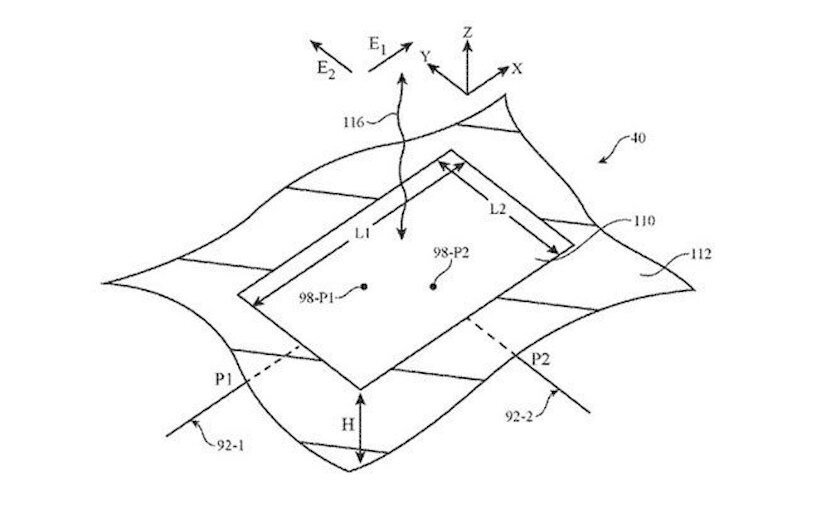 Чертеж из патентной заявки Apple  