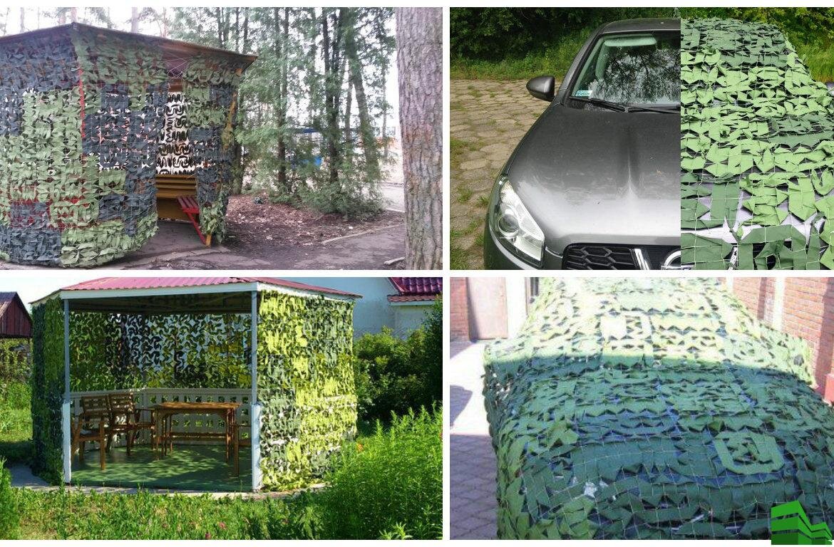 Маскировочная сетка для беседки на дачу фото