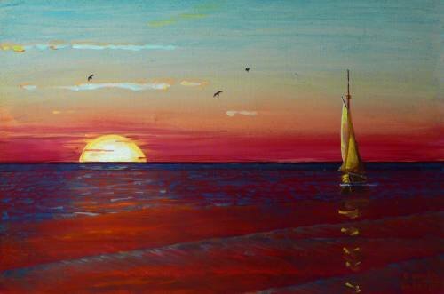 Олег Рауба "Закат в Анапе"