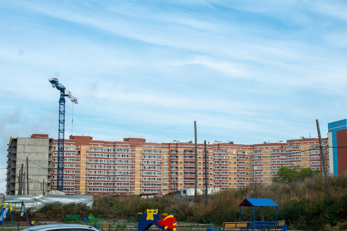 Стройка в Сосновоборске, в Красноярском крае. Фото: N1