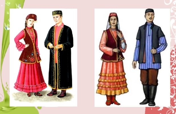Одежда крымских татар рисунок