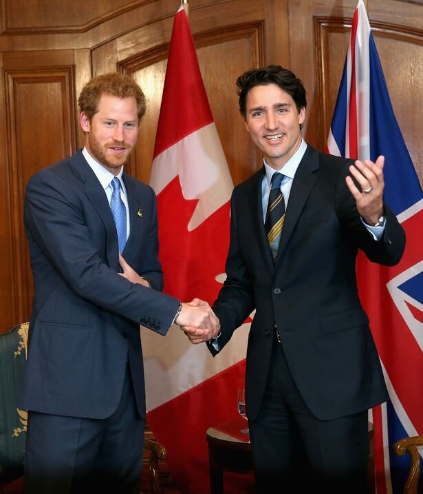 Принц Гарри и премьер-министр Канады Джастин Трюдо. Getty Images