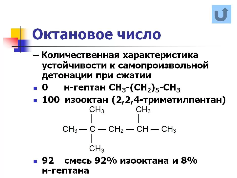 На что влияет октановое число. Изооктан 2.2.4-триметилпентан. Октановое число бензина определяется по формуле.. Октановое число это в химии. Октановое число это отношение изооктана.