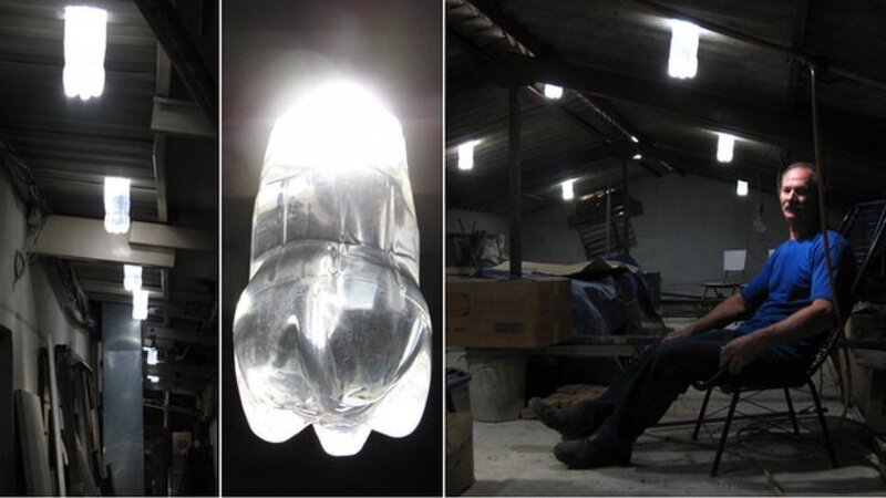 Вечная лампочка из пластиковой бутылки без электричества