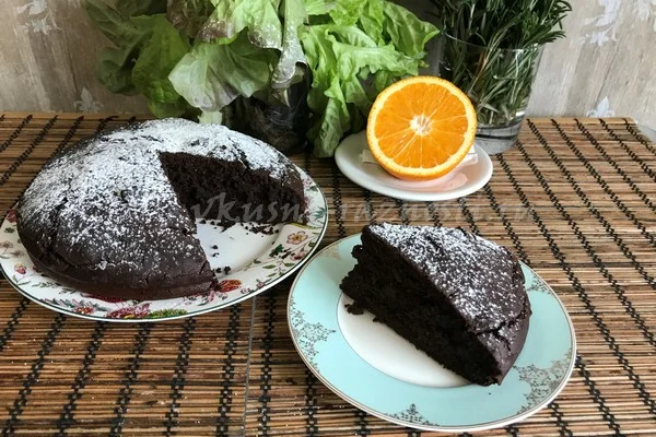 ПП шоколадный пирог на кокосовом молоке