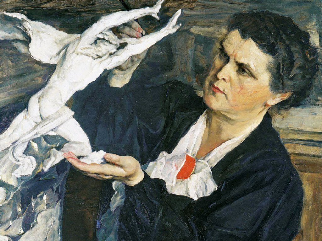 Портрет скульптора В.И. Мухиной. 1940. Михаил Нестеров