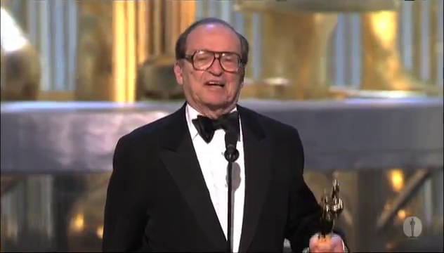 Сидни Люмет в момент вручения почётного Оскара. 27 февраля 2005 года.