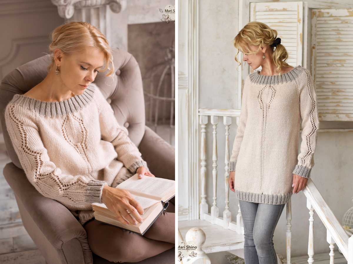 Платье связано мною на машине 3 класса.