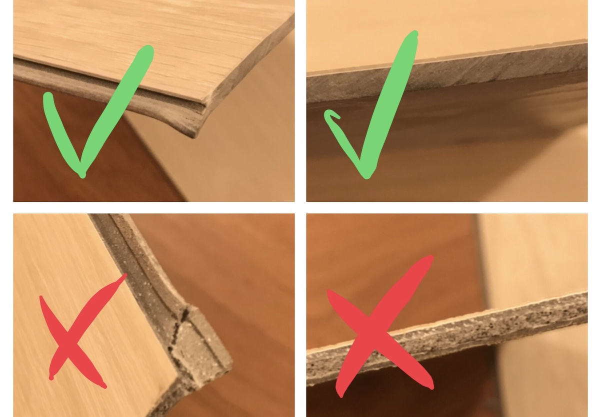 Здесь отлично видно слом замка на образце с рыхлой структурой