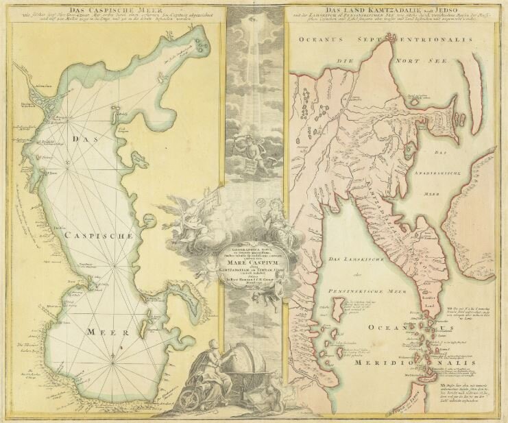 Карта Каспийского моря