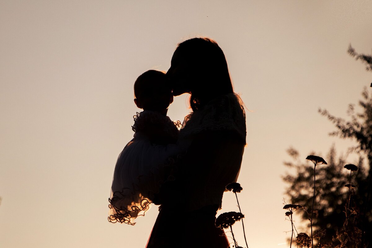 Я с дочей через год после родов