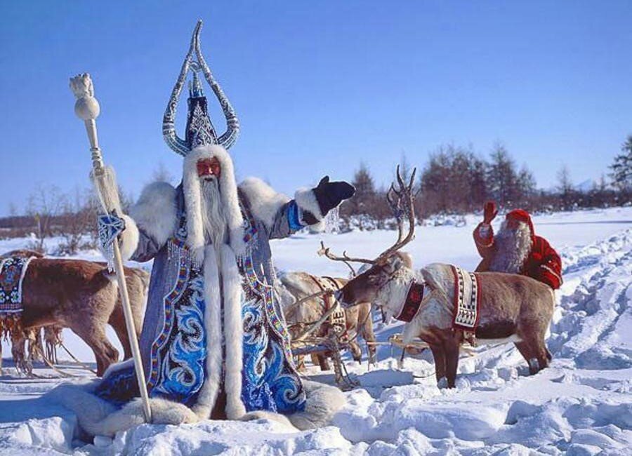 Новогоднее стойбище оленеводов