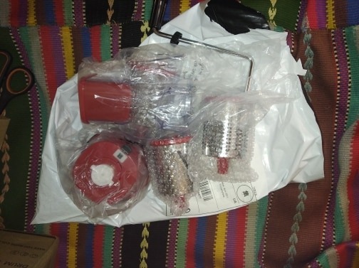 комбайн в красном цвете и полной комплектации с али