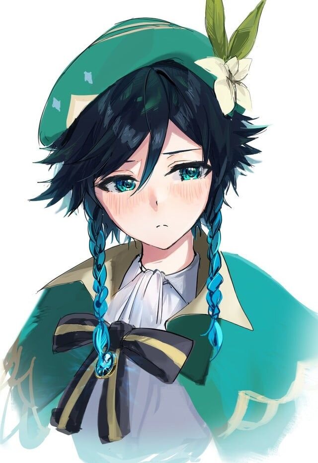 (Изображение взято с сайта Pinterest) Грустный Венти, как бы намекает