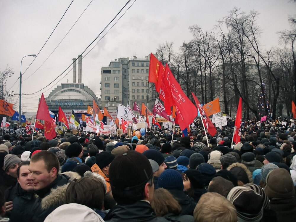 Декабрь 2011 г. Москва Болотная 2011. Митинг на Болотной 2011. Россия - Болотная революция 2011. Митинг на Болотной площади 10 декабря 2011 года.