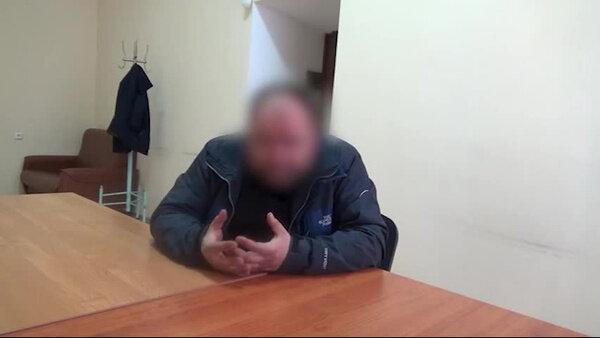 Допрос украинского шпиона. Видео © ЦОС ФСБ России