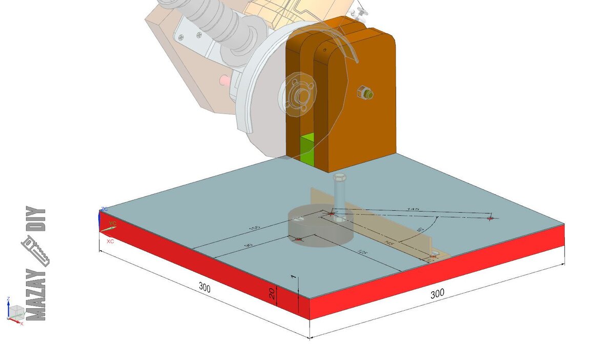 Чертежи станины для болгарки. Angle Grinder Stand - CADFile