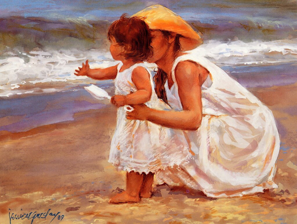 Картина мама и дочь