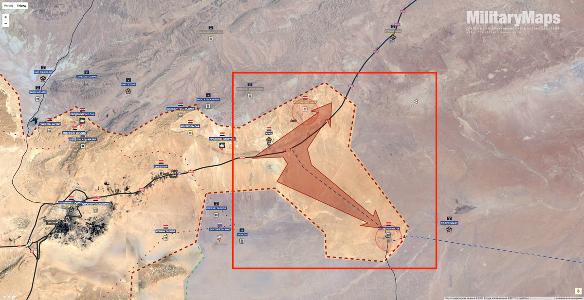 Милитари мапс боевые действия. Сирийская пустыня на карте. Пальмира на карте. Милитари Мапс. Освобождение Пальмиры на карте.