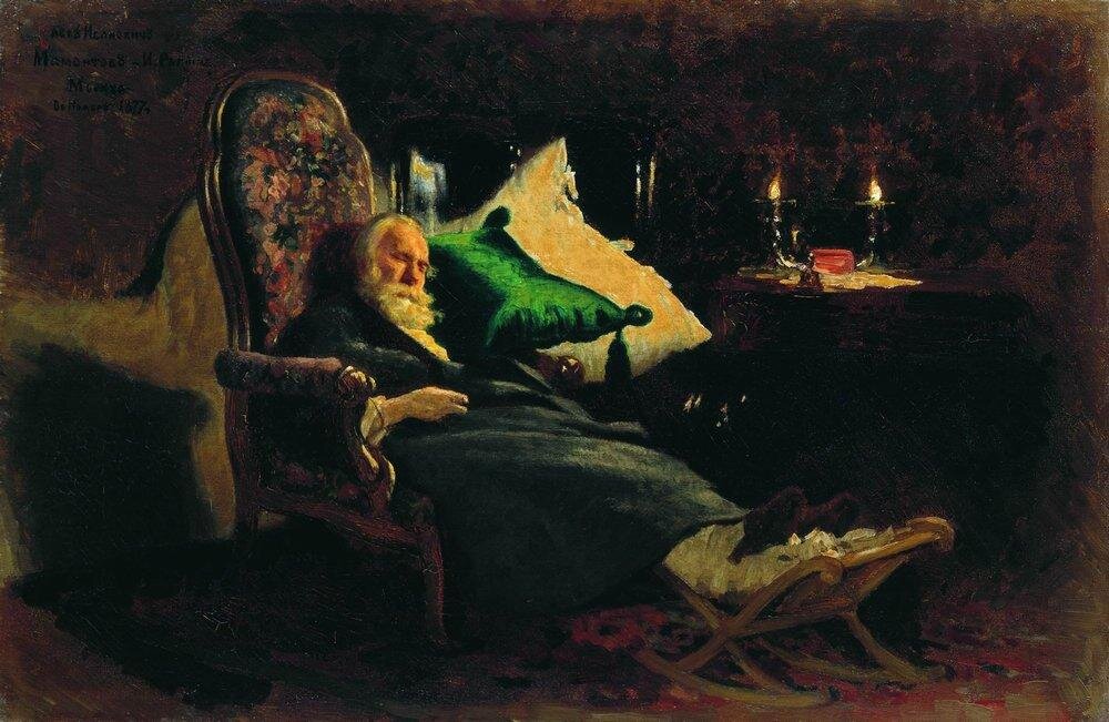 
Репин И.Е. Смерть Ф.В. Чижова. 1877
