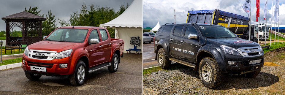  Думаю, понятно, где тут обычный D-Max, а где АТ