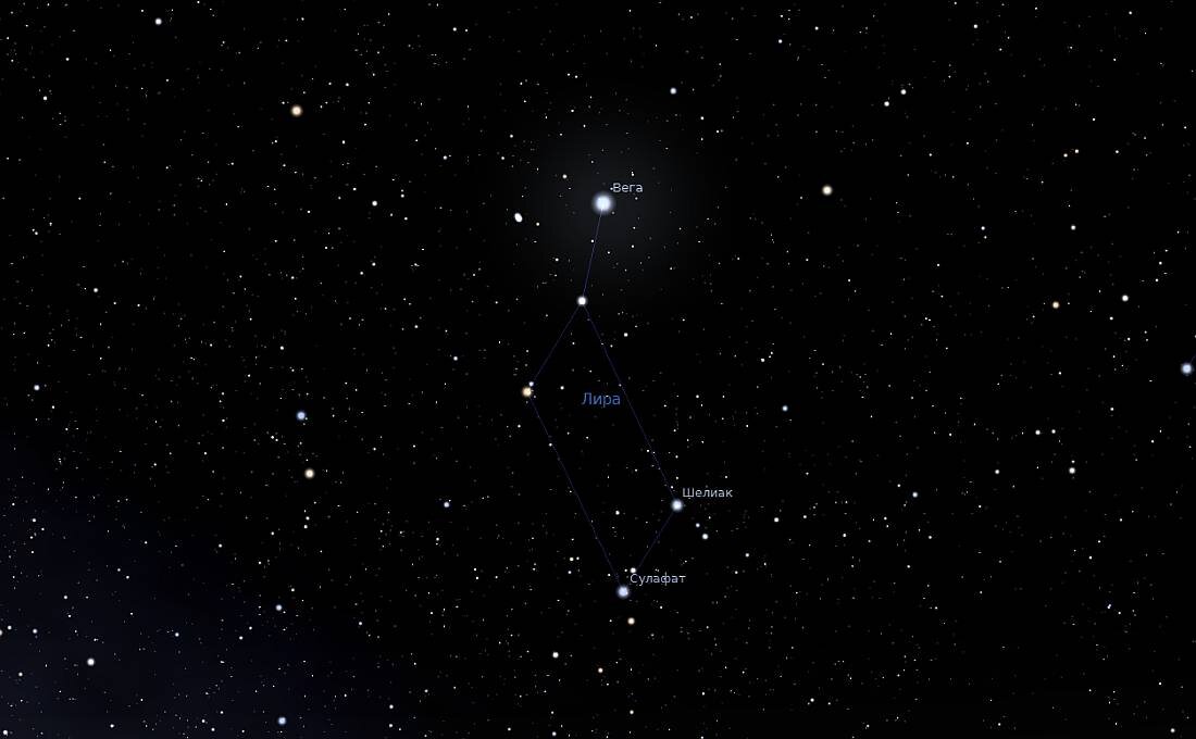 Скриншот из программы-планетария