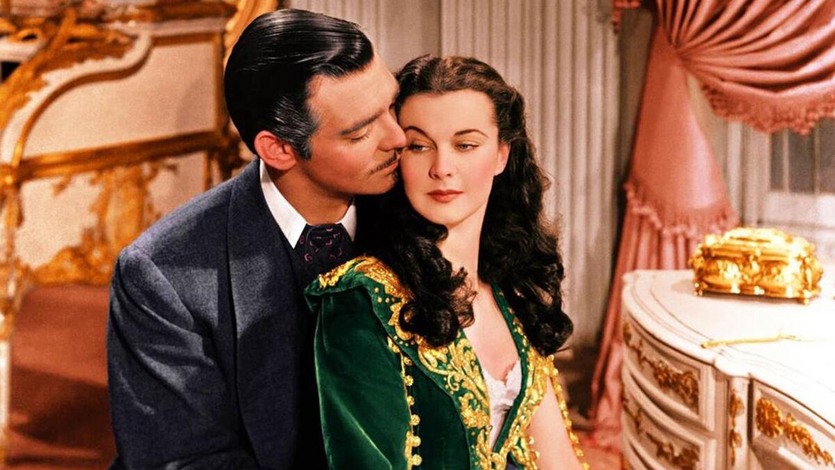Кларк Гейбл и Вивьен Ли в «Унесенных ветром» (1939)