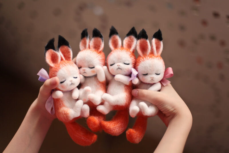 Войлочные игрушки ручной работы. Надежда Мичеева www.livemaster.ru/tururu
