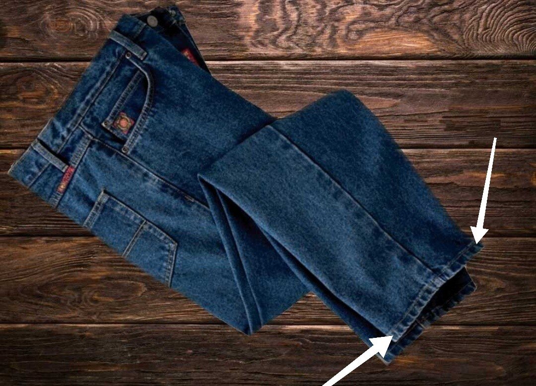 Подшитые джинсы