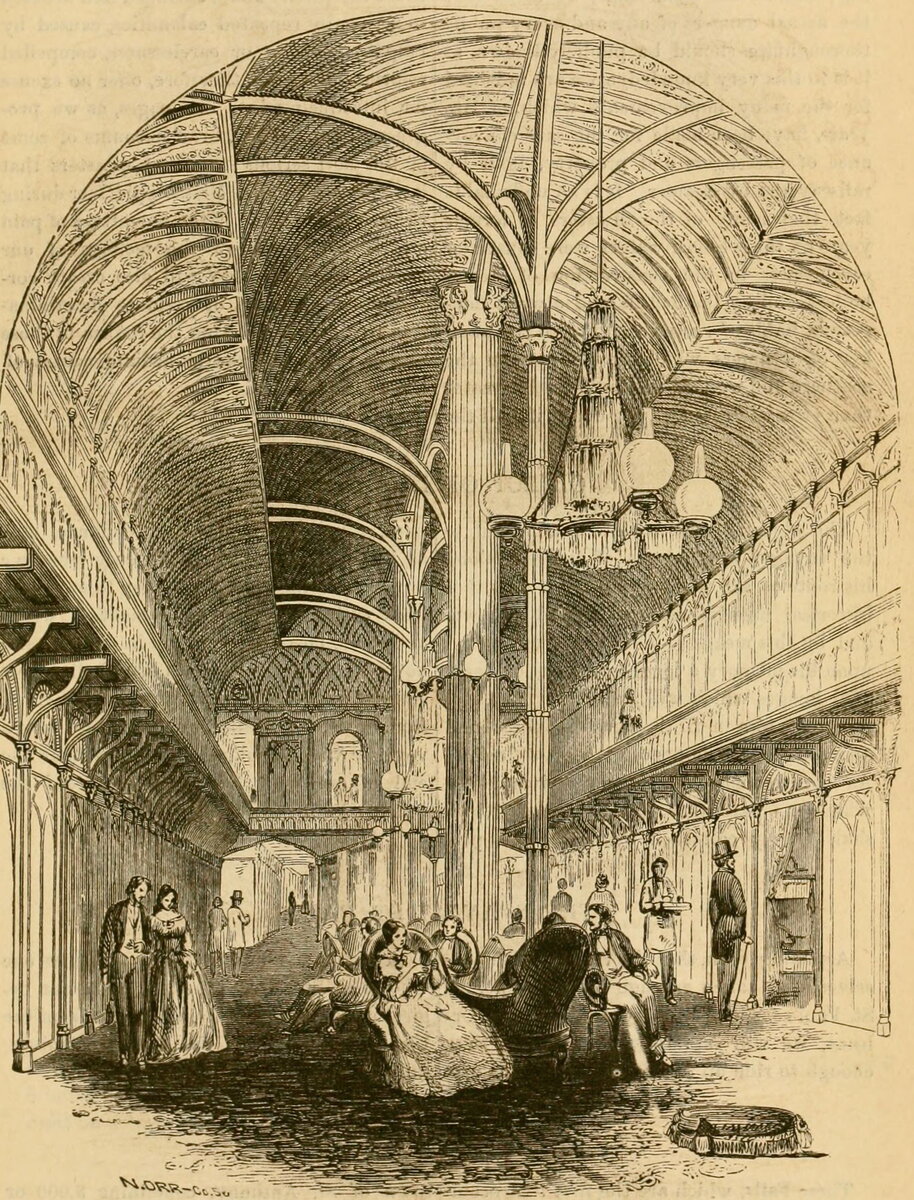 Пароход "Исаак Ньютон" , 1859, рисунок Н. Орр