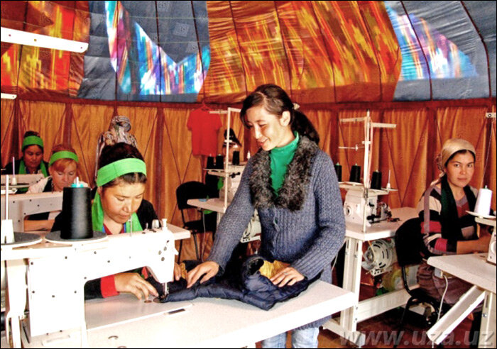 Швейный цех в Джизакской области. Фото с сайта Uza.uz
