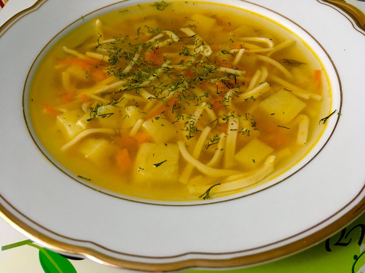 Как сварит суп без лапши