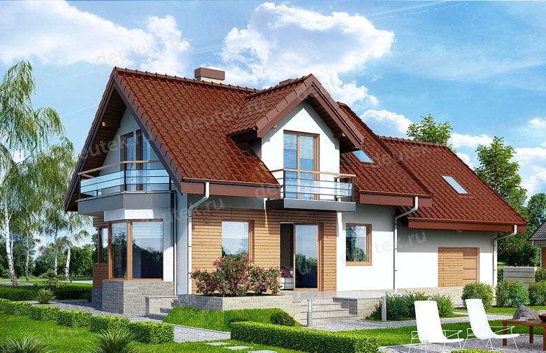 Готовый типовой проект дома DTV100225