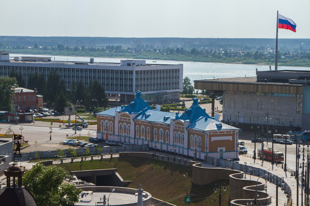 Вид на Томск со  смотровой площадки