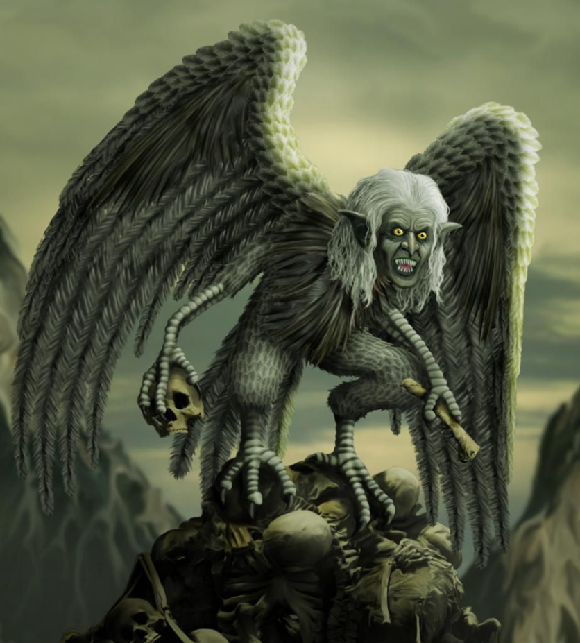 Гарпия, птица, мифическое существо, чудовище