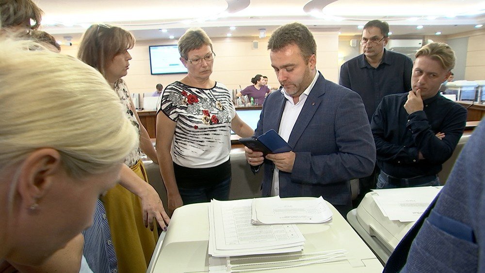 Тестирование системы электронного голосования. Источник: ТВЦ. 
